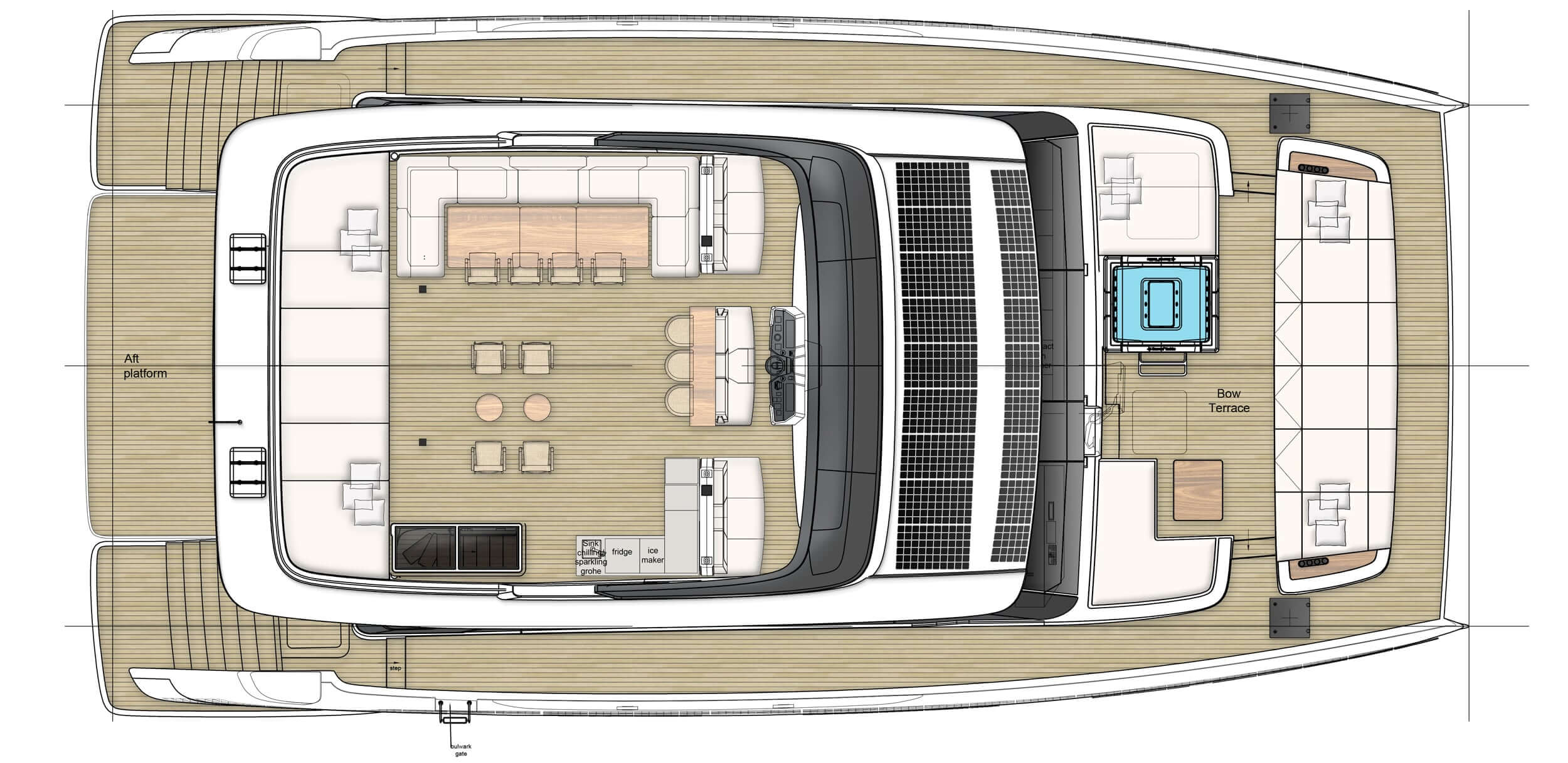 SOL yacht charter layout